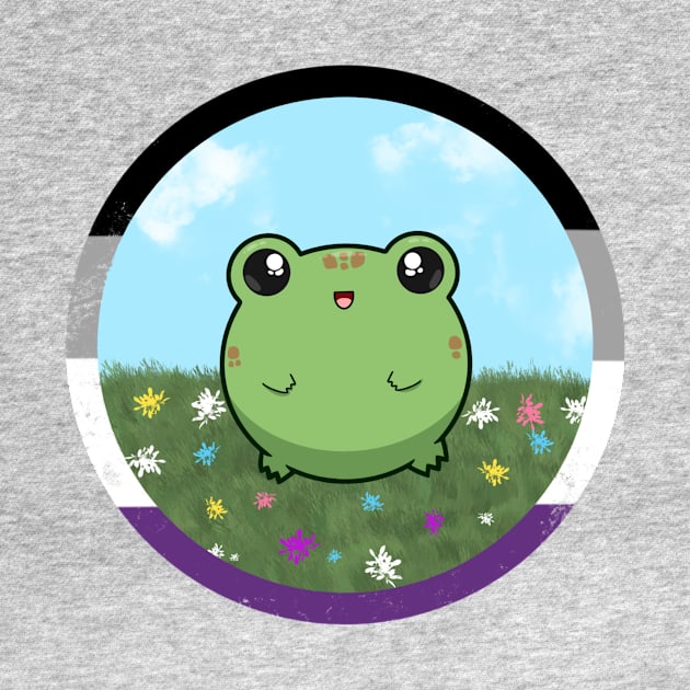 Pride Froggo (Asexual) by GummiFrogArt